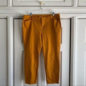 Old Navy Mustard Yellow Pixie Ankle Pants